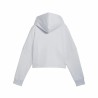 Felpa con Cappuccio da Bambina Puma Ess Logo Cropped Hoodie G