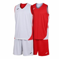 Completo Sportivo per Adulti Joma Sport Kansas Rosso Multicolore 2 Pezzi