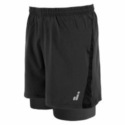 Pantaloni Corti Sportivi da Uomo Joluvi Mesh Duo Nero