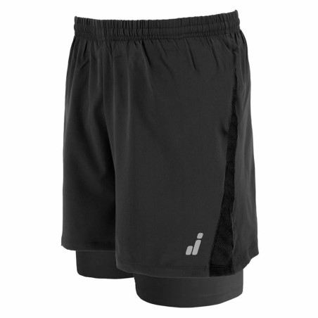 Pantaloni Corti Sportivi da Uomo Joluvi Mesh Duo Nero