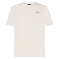 Maglia a Maniche Corte Uomo Oakley Fingerprint B1B Bianco
