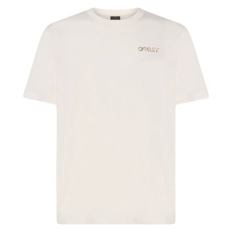 Maglia a Maniche Corte Uomo Oakley Fingerprint B1B Bianco