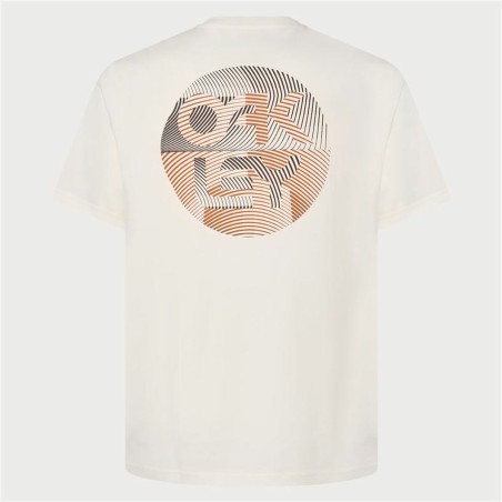 Maglia a Maniche Corte Uomo Oakley Fingerprint B1B Bianco