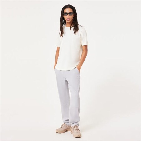 Maglia a Maniche Corte Uomo Oakley Fingerprint B1B Bianco
