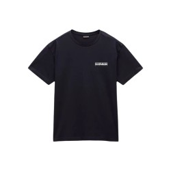 Maglia a Maniche Corte Uomo Napapijri S-Linth Ss Nero
