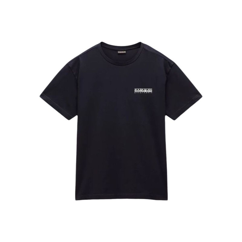 Maglia a Maniche Corte Uomo Napapijri S-Linth Ss Nero