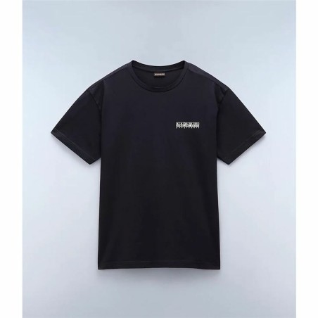 Maglia a Maniche Corte Uomo Napapijri S-Linth Ss Nero