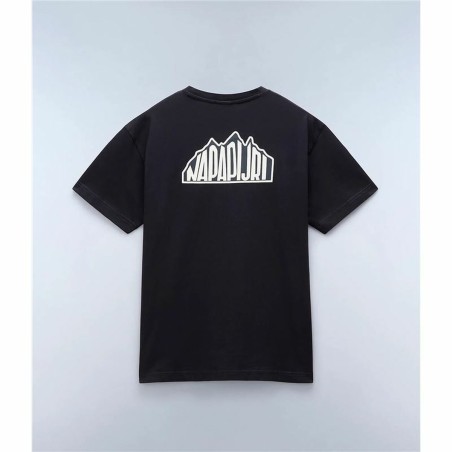 Maglia a Maniche Corte Uomo Napapijri S-Linth Ss Nero