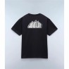 Maglia a Maniche Corte Uomo Napapijri S-Linth Ss Nero