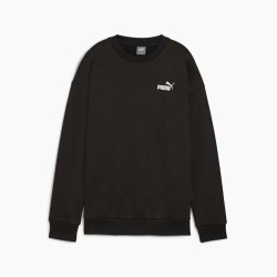 Felpa senza Cappuccio Donna Puma Essentials+ Relaxed Small Logo Crew Fl Nero