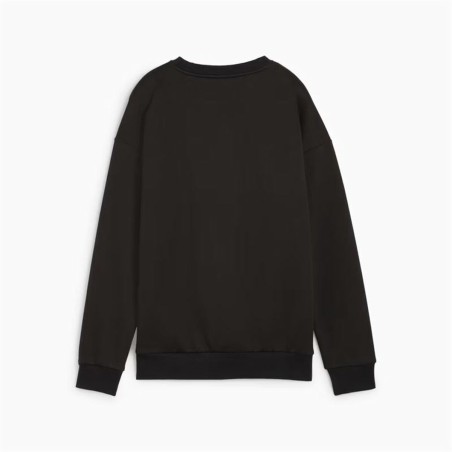 Felpa senza Cappuccio Donna Puma Essentials+ Relaxed Small Logo Crew Fl Nero