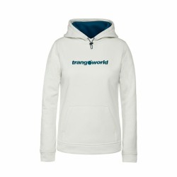 Felpa con Cappuccio Donna Trangoworld Poppi Bianco