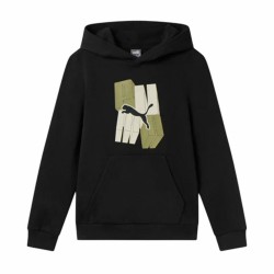 Felpa con Cappuccio Bambino Puma Essentials+ Graphic Fl