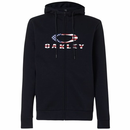 Felpa con Cappuccio Uomo Oakley Bark Fz Hoodie 2.0 Nero