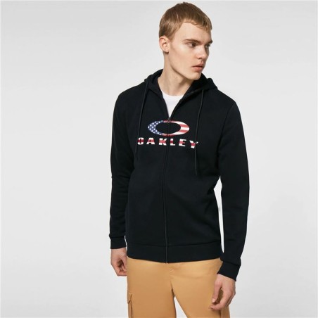 Felpa con Cappuccio Uomo Oakley Bark Fz Hoodie 2.0 Nero