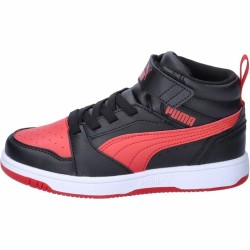 Scarpe Sportive per Bambini Puma Rebound V6 Mid Nero Rosso
