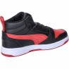 Scarpe Sportive per Bambini Puma Rebound V6 Mid Nero Rosso