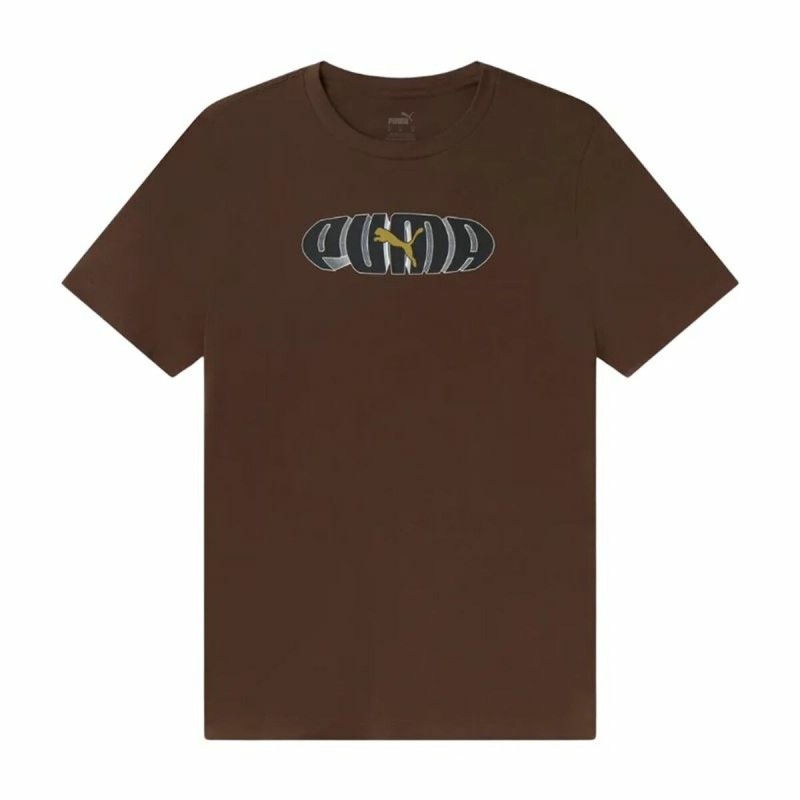 Maglia a Maniche Corte Uomo Puma Marrone