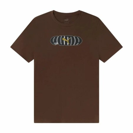 Maglia a Maniche Corte Uomo Puma Marrone