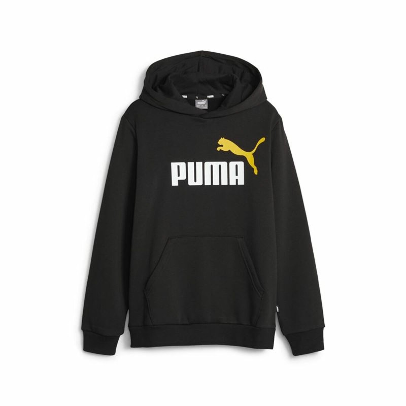 Felpa per Bambini Puma Ess+ 2 Col Big Logo Nero Felpa per Bambini Puma Ess+ 2 Col Big Logo Nero