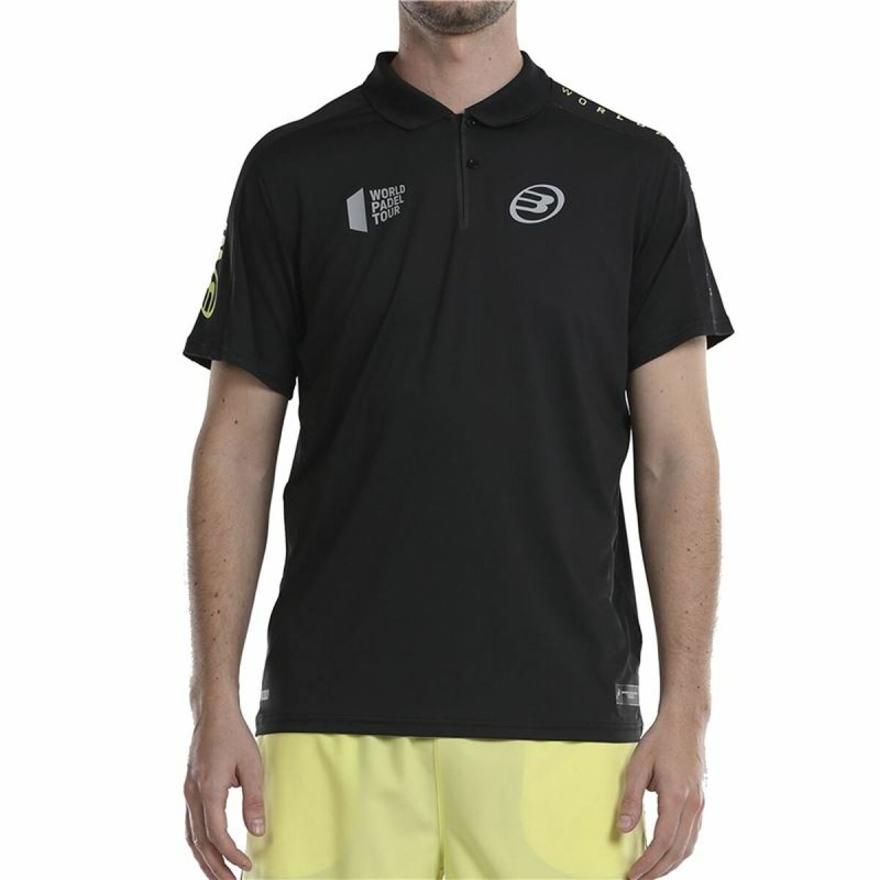 Polo a Maniche Corte Uomo Bullpadel Liceo Padel Nero Polo a Maniche Corte Uomo Bullpadel Liceo Padel Nero