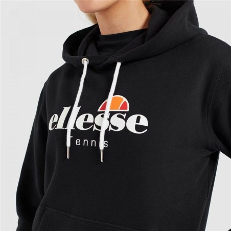 Felpa con Cappuccio Donna Ellesse Ascellare Nero