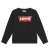 Maglia a Maniche Corte per Bambini Levi's L/S Batwing Nero