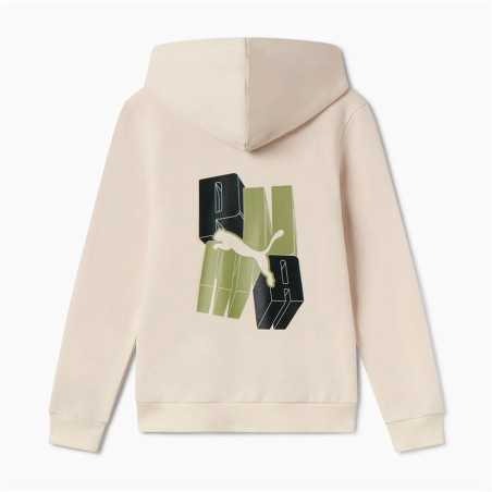 Giacca per bambini Puma Essentials+ Graphic Hoodie Fz Beige