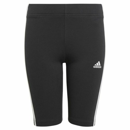 Leggings Sportivi per Bambini Adidas Essentials 3 Stripes Nero
