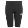 Leggings Sportivi per Bambini Adidas Essentials 3 Stripes Nero