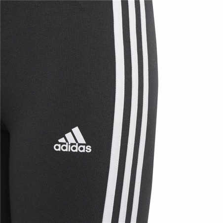 Leggings Sportivi per Bambini Adidas Essentials 3 Stripes Nero