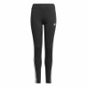 Leggings Sportivi per Bambini Adidas Design 2 Move 3 Stripes Nero