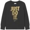 Felpa senza Cappuccio Bambino Nike Gifting Nero