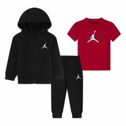 Completo Sportivo per Neonati Jordan Essentials Fleeze Box Nero Rosso