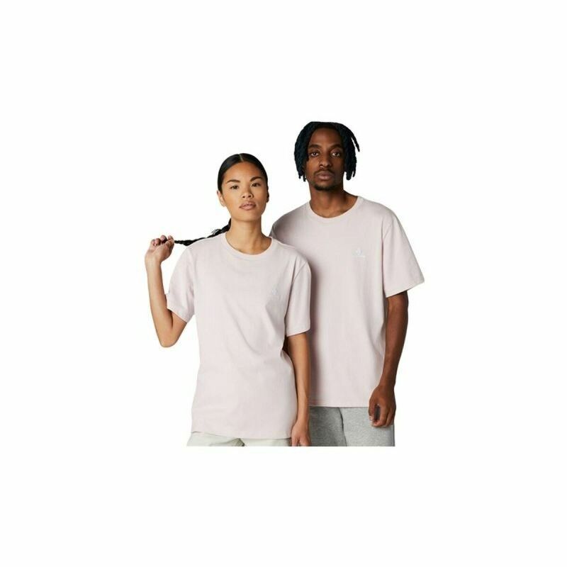 Maglia a Maniche Corte Unisex Converse Classic Fit Left Chest Star Chevron Rosa chiaro Maglia a Maniche Corte Unisex Converse Classic Fit Left Chest Star Chevron Rosa chiaro