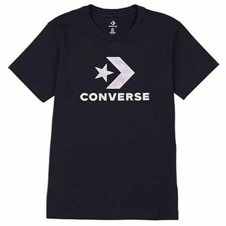 Maglia a Maniche Corte Donna Converse Seasonal Star Chevron Nero