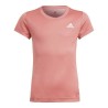 Maglia a Maniche Corte per Bambini Adidas Aeroready Salmone