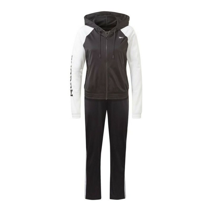 Tuta da Donna Reebok Linear Nero Tuta da Donna Reebok Linear Nero