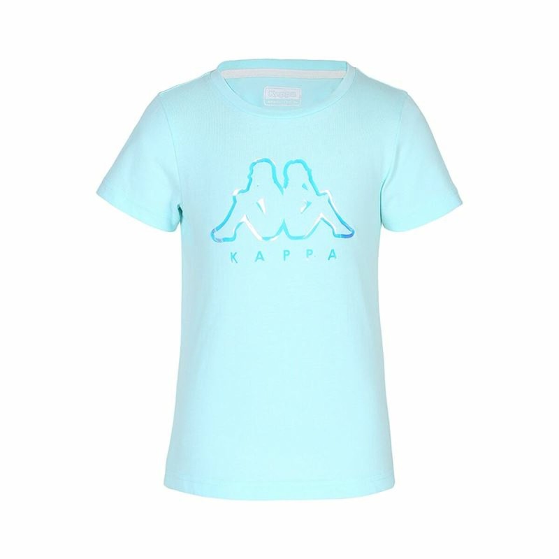 Maglia a Maniche Corte per Bambini Kappa Quissy Blue Acquamarina Maglia a Maniche Corte per Bambini Kappa Quissy Blue Acquamarina