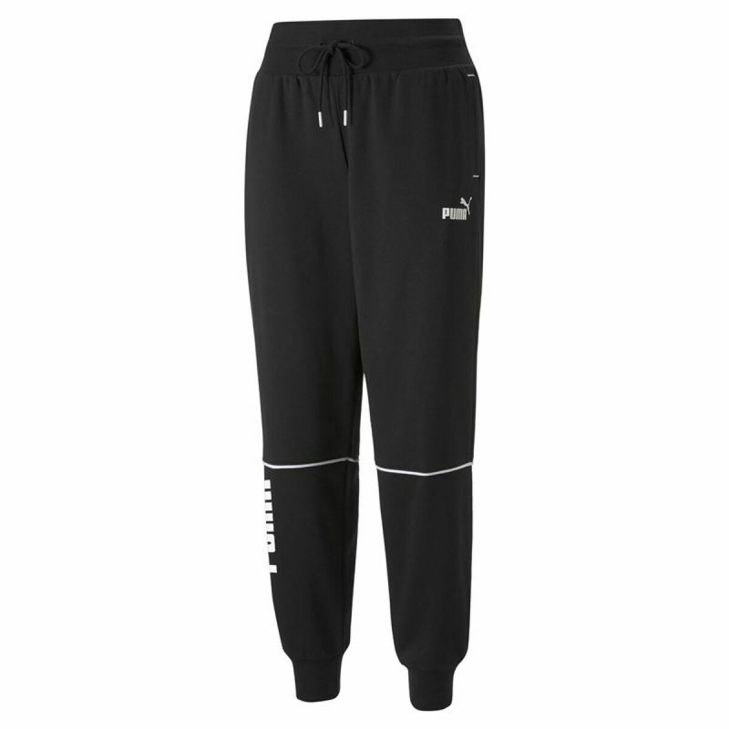 Pantalone di Tuta per Adulti Puma Colorblock Nero Donna Pantalone di Tuta per Adulti Puma Colorblock Nero Donna