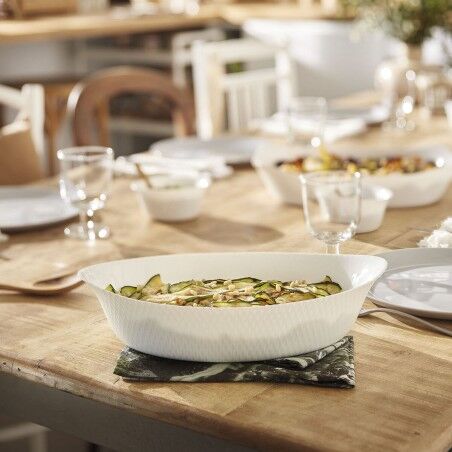 Teglia da Cucina Luminarc Smart Cuisine 32 x 20 cm Bianco Vetro (6 Unità)