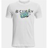 Maglia a Maniche Corte Bambino Under Armour Curry Trolly Bianco
