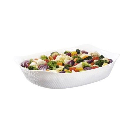 Teglia da Cucina Luminarc Smart Cuisine Bianco Vetro 34 x 25 cm (6 Unità)