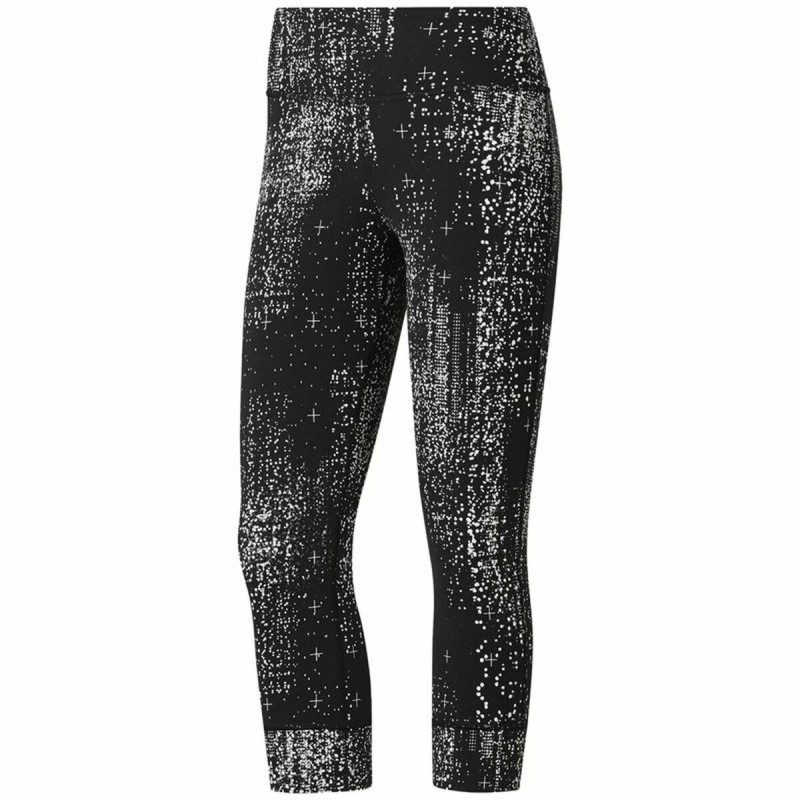 Leggings Sportivo da Donna Reebok Lux 3/4 Nero Leggings Sportivo da Donna Reebok Lux 3/4 Nero