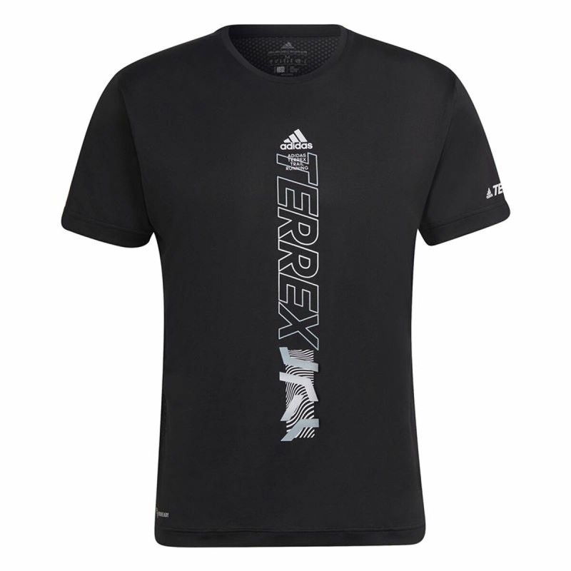 Maglia a Maniche Corte Uomo Adidas Agravic Nero Maglia a Maniche Corte Uomo Adidas Agravic Nero