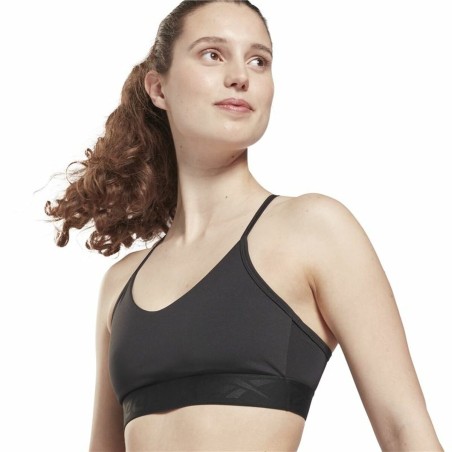 Reggiseno Sportivo Reebok Strappy Nero