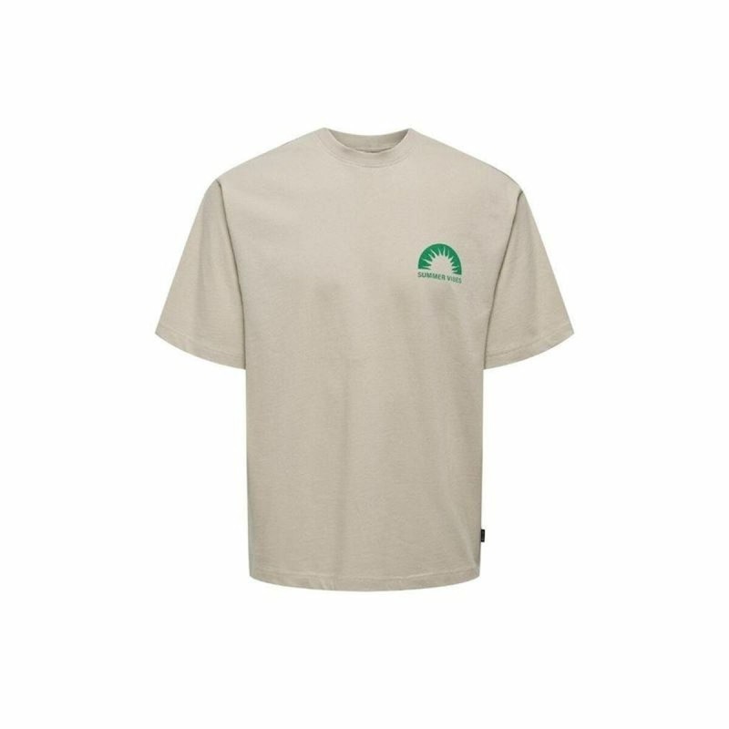 Maglia a Maniche Corte Uomo Only & Sons Onskasen Rlx Grigio Maglia a Maniche Corte Uomo Only & Sons Onskasen Rlx Grigio
