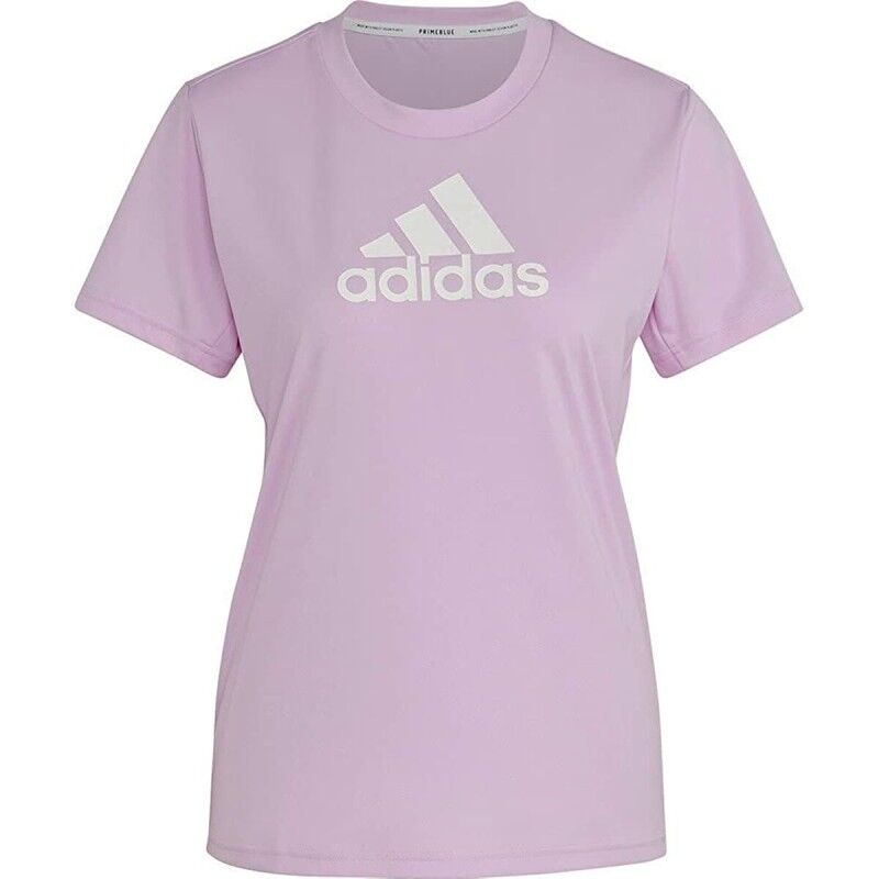 Maglia a Maniche Corte Donna Adidas Primeblue Prugna Maglia a Maniche Corte Donna Adidas Primeblue Prugna