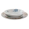 Set di Stoviglie DKD Home Decor Multicolore Porcellana Fiori Città 27 x 27 x 3 cm 18 Pezzi (18 pcs)