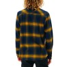 Camicia a Maniche Lunghe Uomo Rip Curl Count Giallo Azzurro Franela